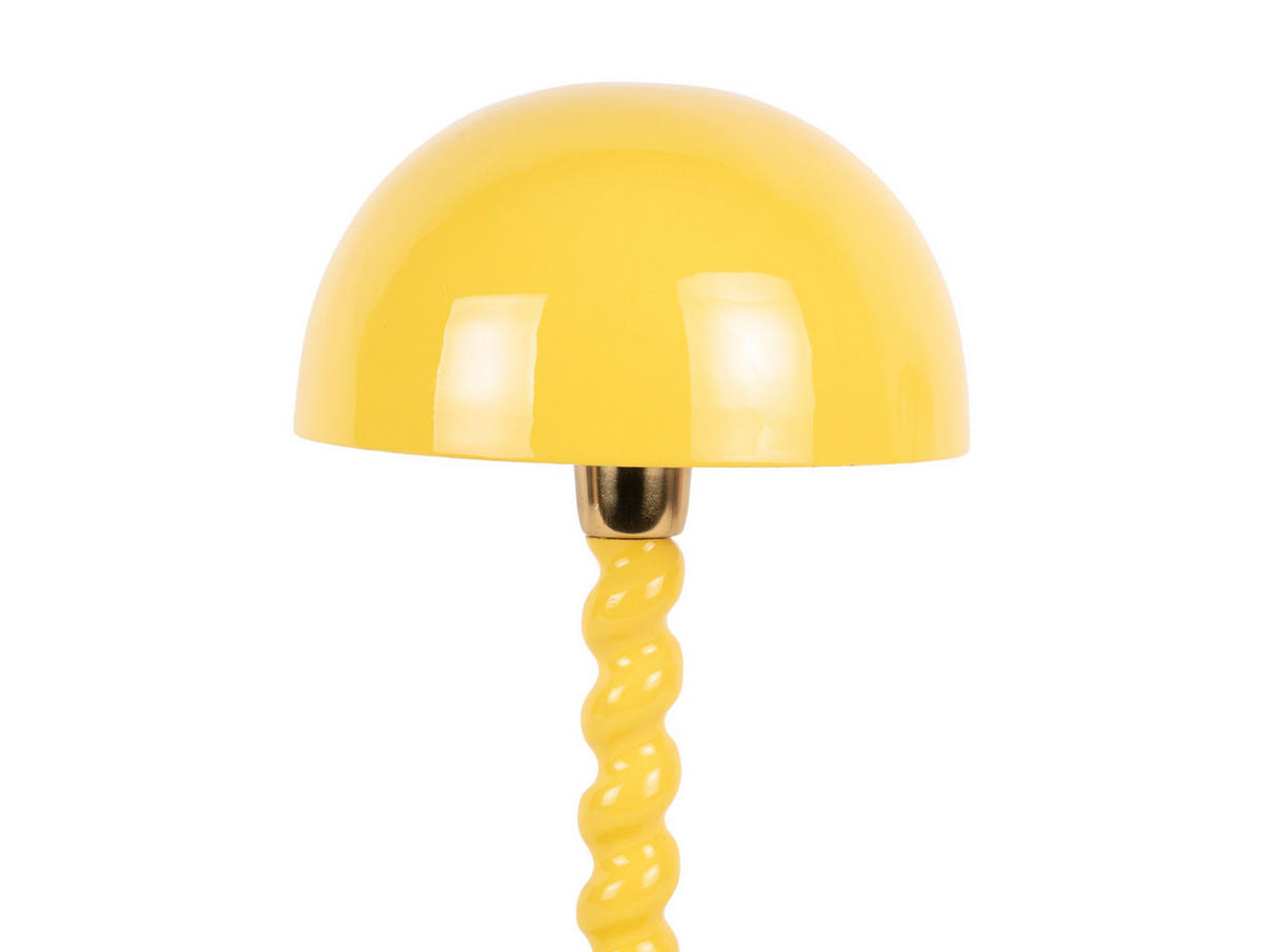 TISCHLAMPE Prisa 25/25/39 cm - Gelb, Metall (25/25/39cm) - Leitmotiv