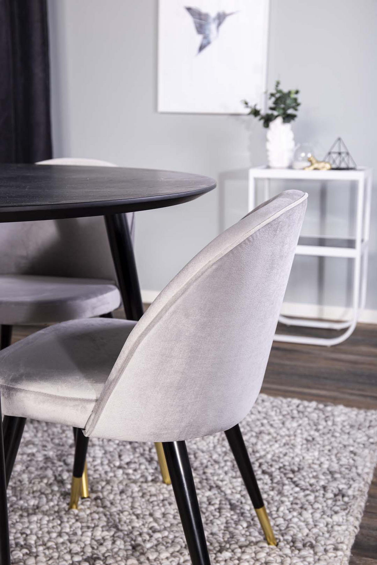 TISCHGRUPPE Schwarz - Schwarz, Holzwerkstoff (115/75/115cm) - ebuy24