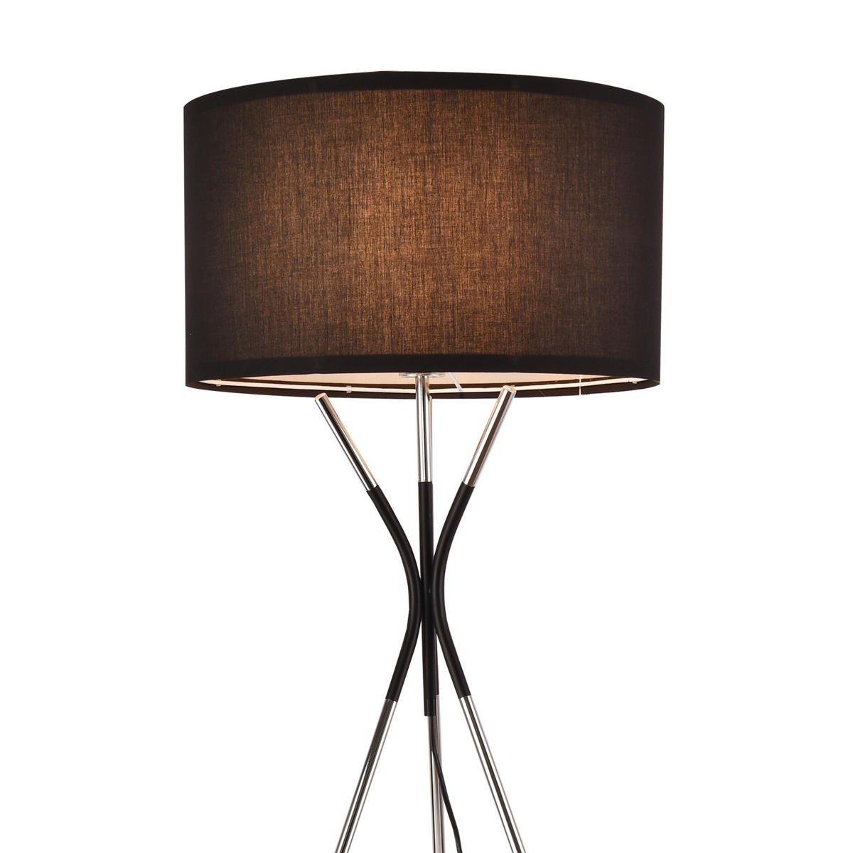 STEHLEUCHTE Athlone -neu- - Schwarz, Metall (45/45/145cm) - lux.pro