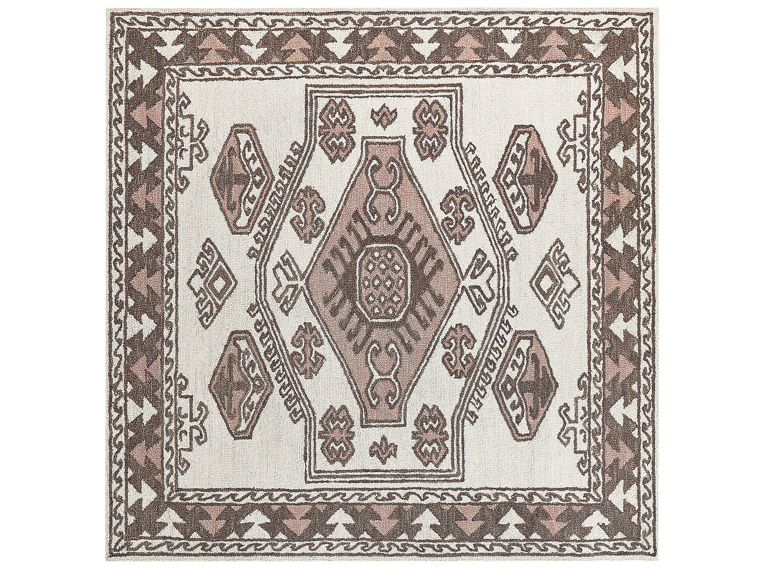 VINTAGE-TEPPICH Tomarza 200/200 cm - Multicolor, Textil (200/200cm) - Beliani
