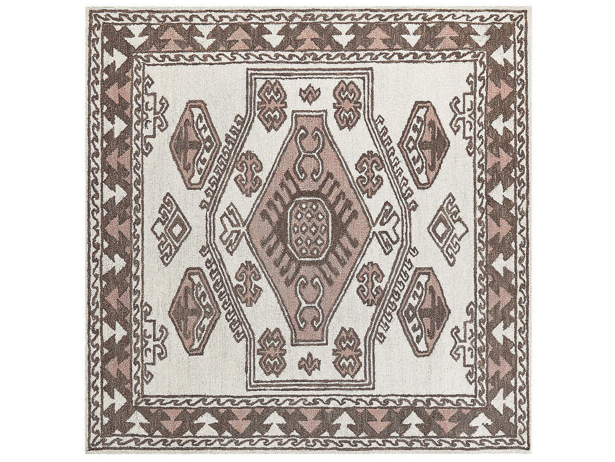 VINTAGE-TEPPICH Tomarza 200/200 cm - Multicolor, Textil (200/200cm) - Beliani