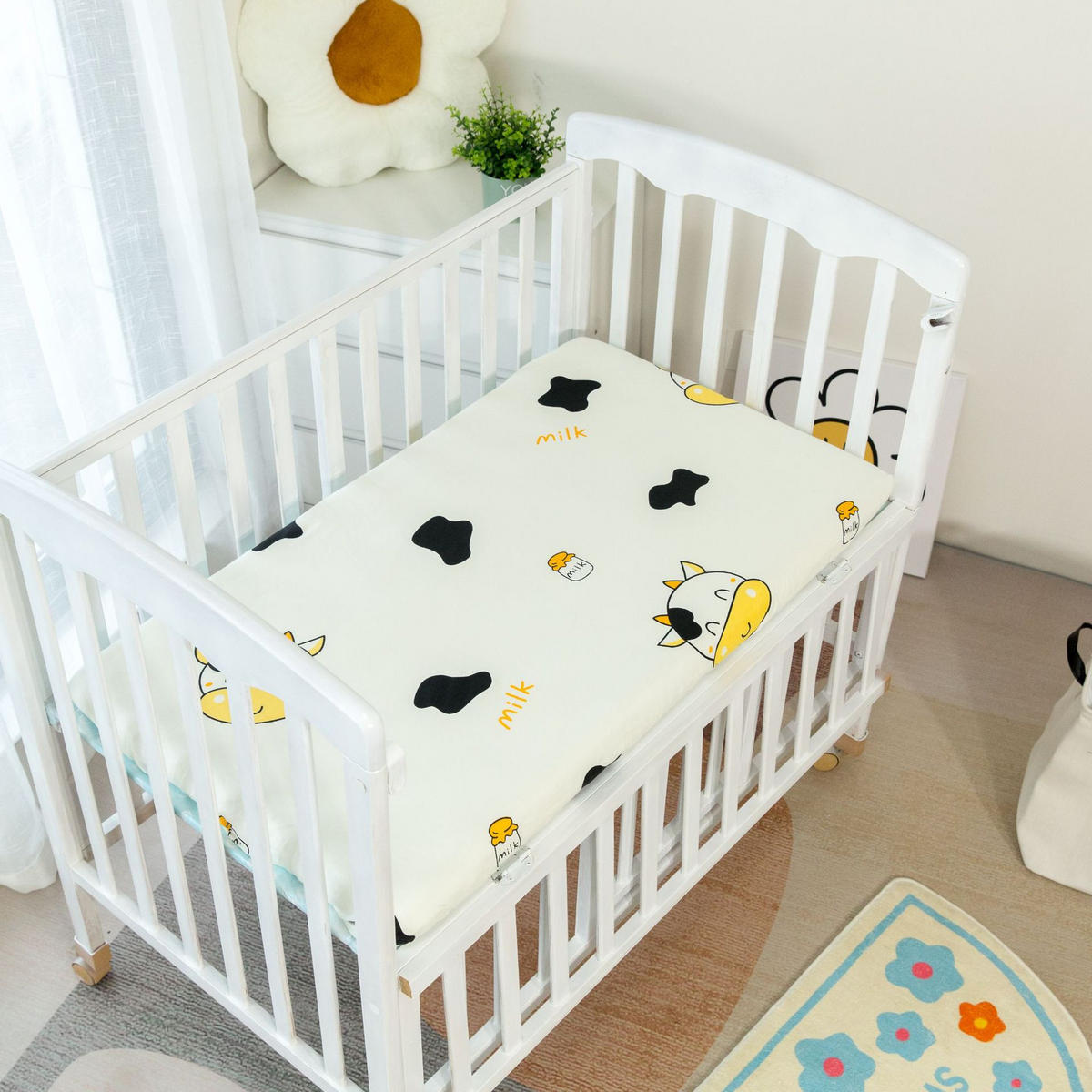 KINDERBETTLAKEN – 60 x 120 cm – weiß - Weiß, Textil (60/120cm)