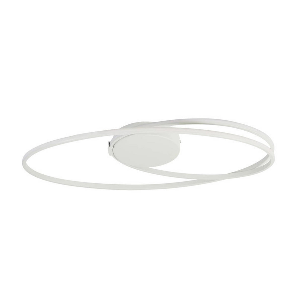 LED DECKENLEUCHTE Maki 59.5/32/10 - Weiß, Metall (59.5/32/10cm) - ZMH