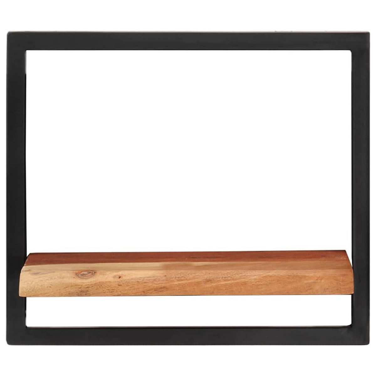 WANDREGALE 2Er Set 40/24/35 Cm Massivholz Akazie Und Stahl - Braun, Holz (24/35/40cm) - vidaXL