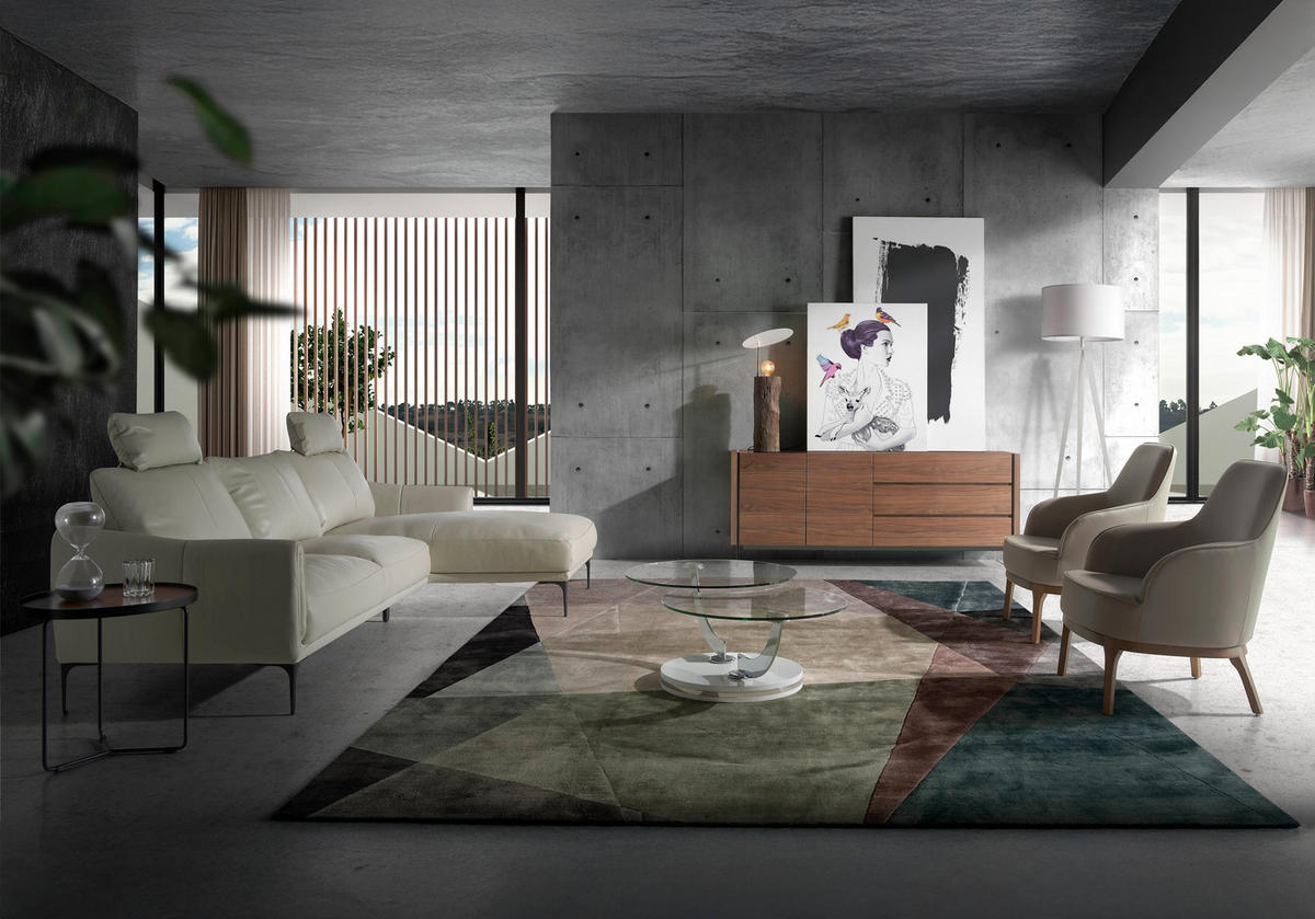 SESSEL Kunstleder - Nussbaumfarben/Grau, Textil (71/90/71cm) - ANGEL CERDA