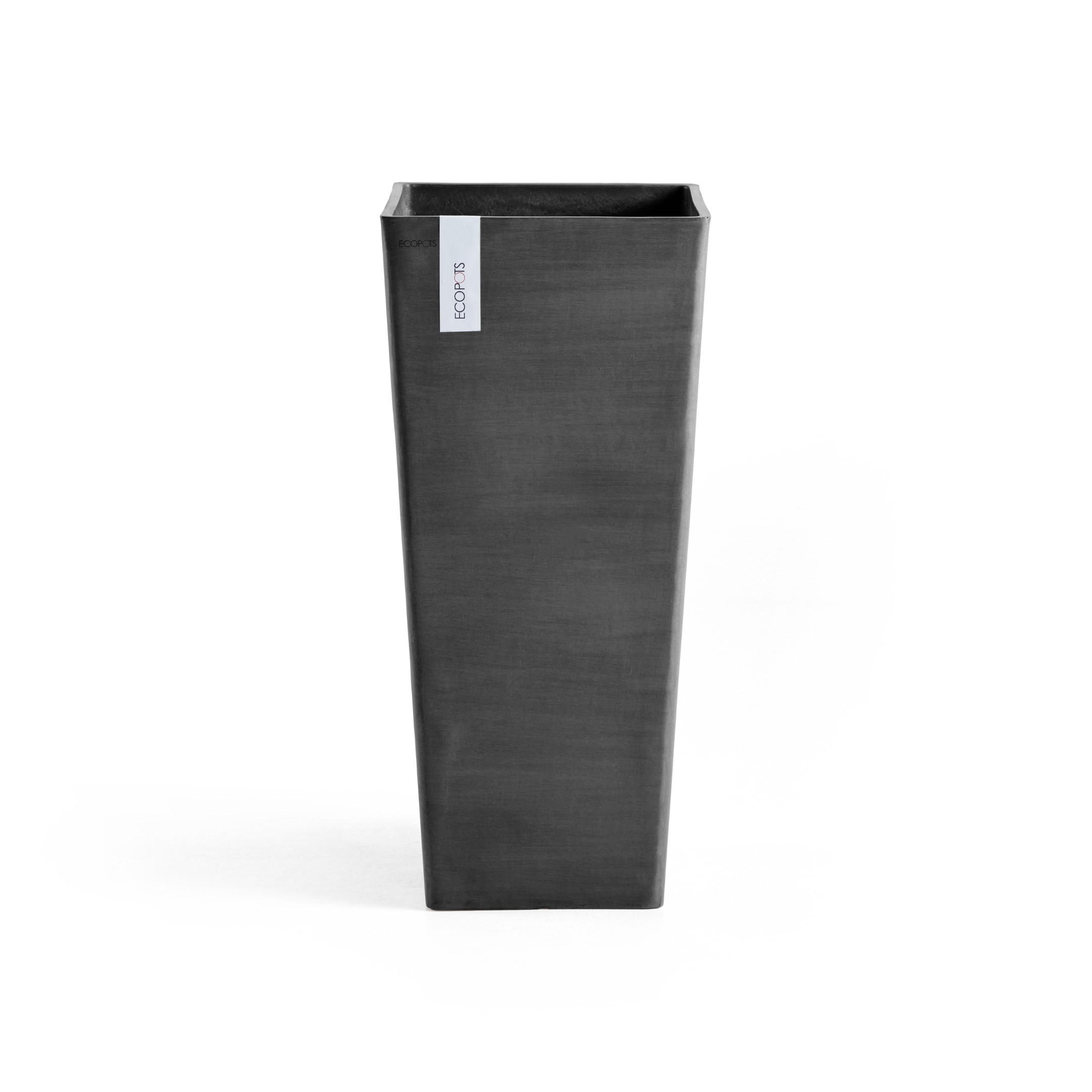 Ecopots Blumentopf Dunkelgrau 70.5 cm