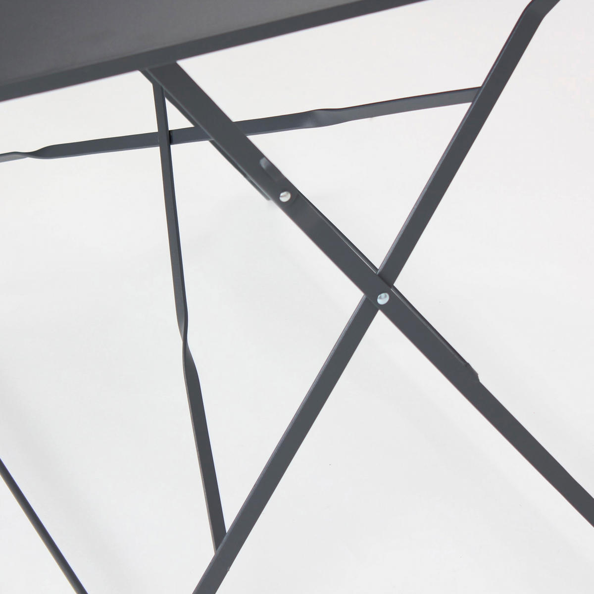 GARTENTISCH ausziehbar, Grau - Grau, Metall (70/110/71cm) - Oviala