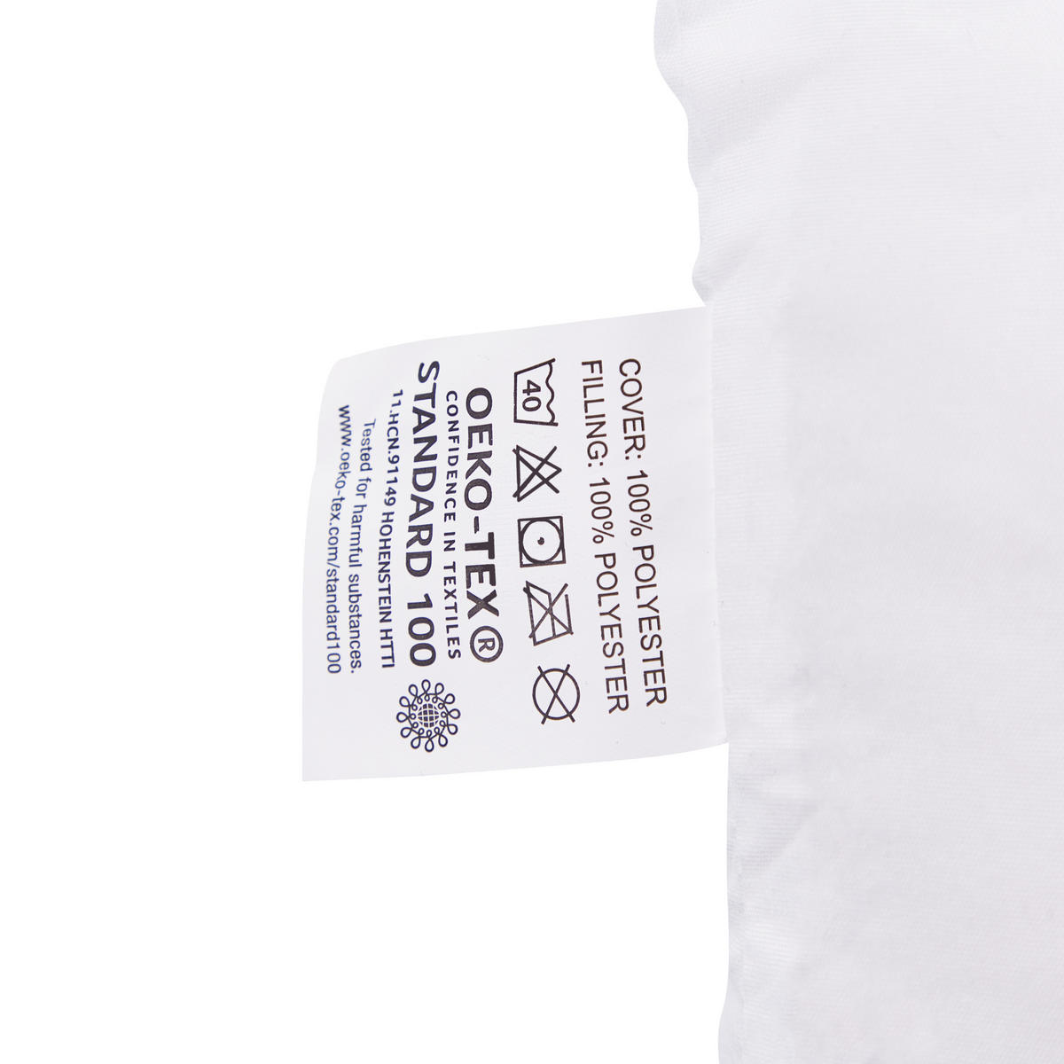 KOPFKISSEN 2er-Set Weiß 50/60 cm Errigal - Weiß, Textil (60/50cm) - Beliani