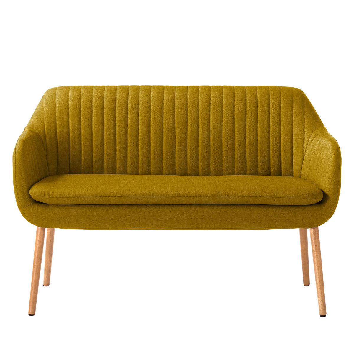 KÜCHENSOFA - Currygelb, Eichenholz/Holz (130/85/62cm) - home24