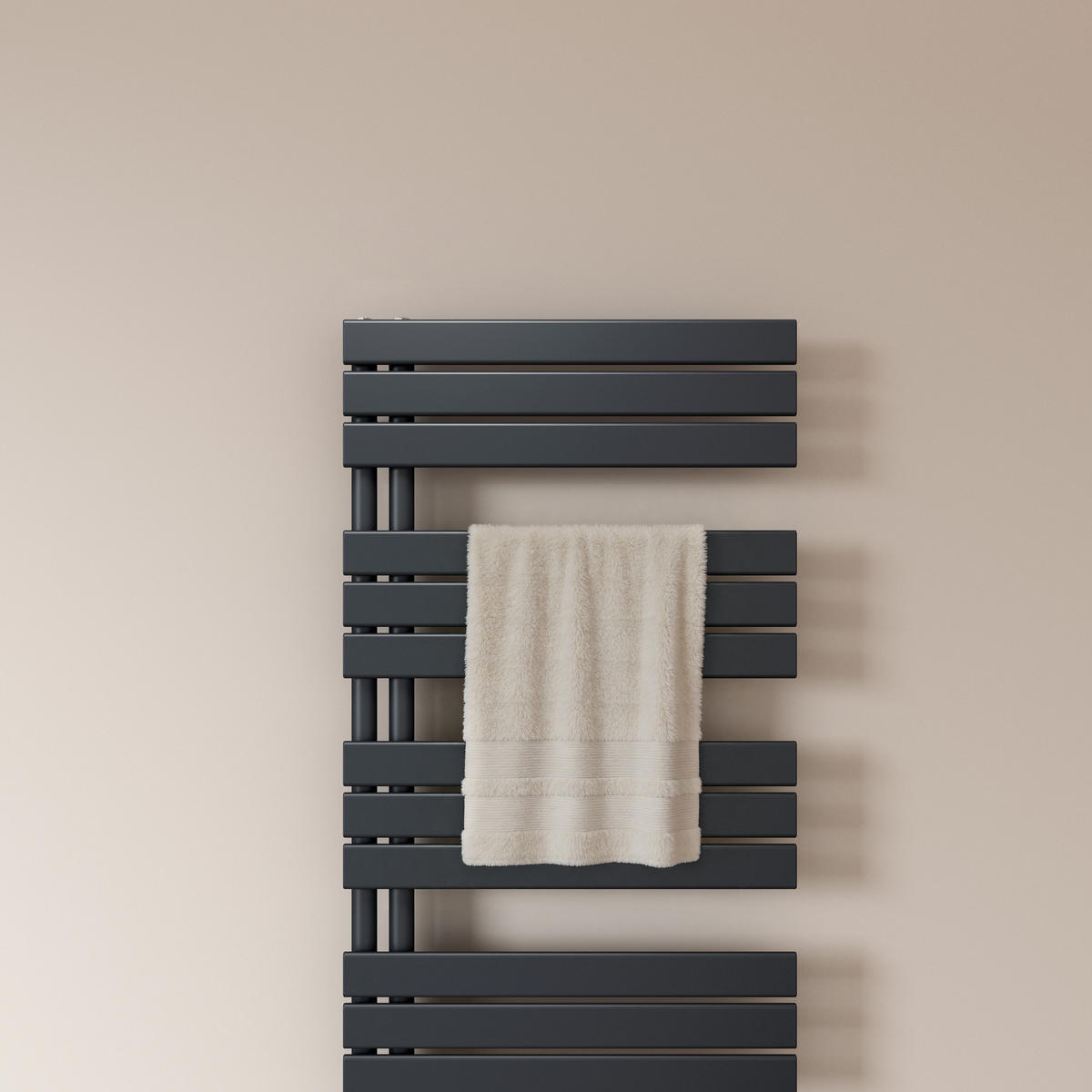 RAVNI RADIJATOR bijeli 63/62/6,3 cm - antracit, metal (40/76.2/5.9cm) - EMKE