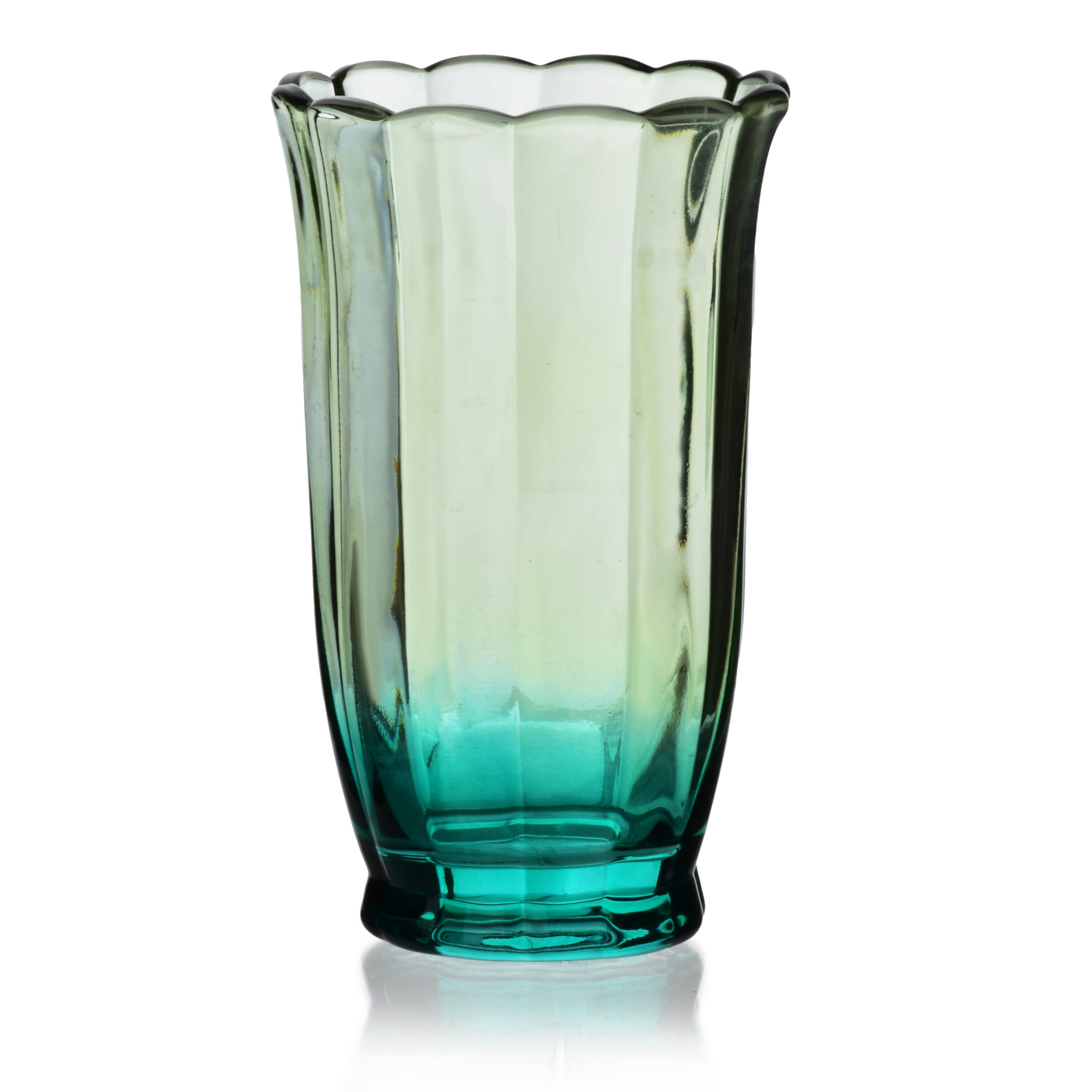 TRINKGLAS Vini Grün 8.5/8.5/15 cm Glas - Grün, Glas (0.45L) - Mondex