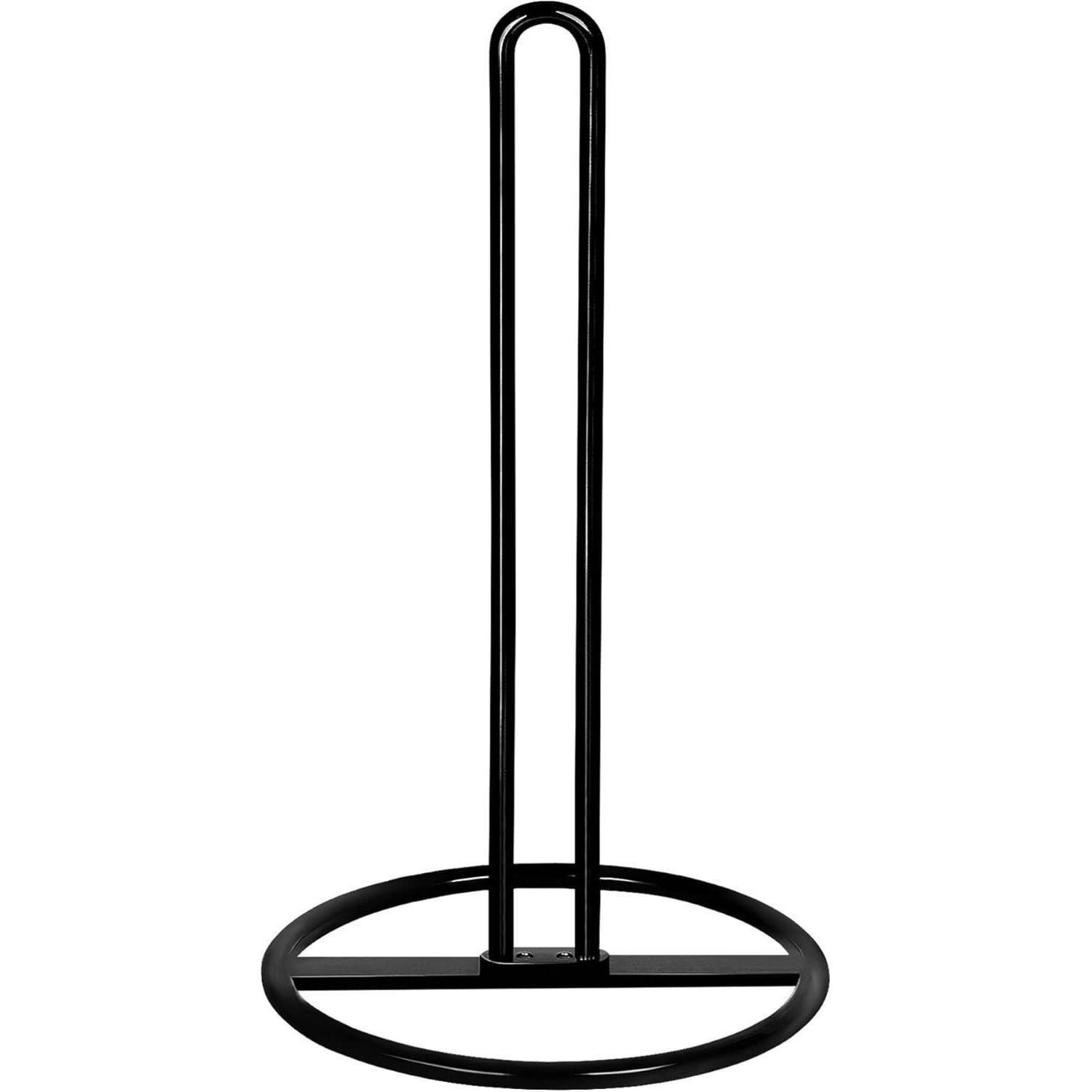 KÜCHENROLLENHALTER Stehend Schwarz 32 cm - Schwarz, Metall (17/7.6/30cm)