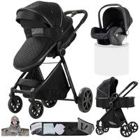 KINDERWAGENSET YV9-SCHWARZ - Schwarz, Metall (80/60cm) - Kaket