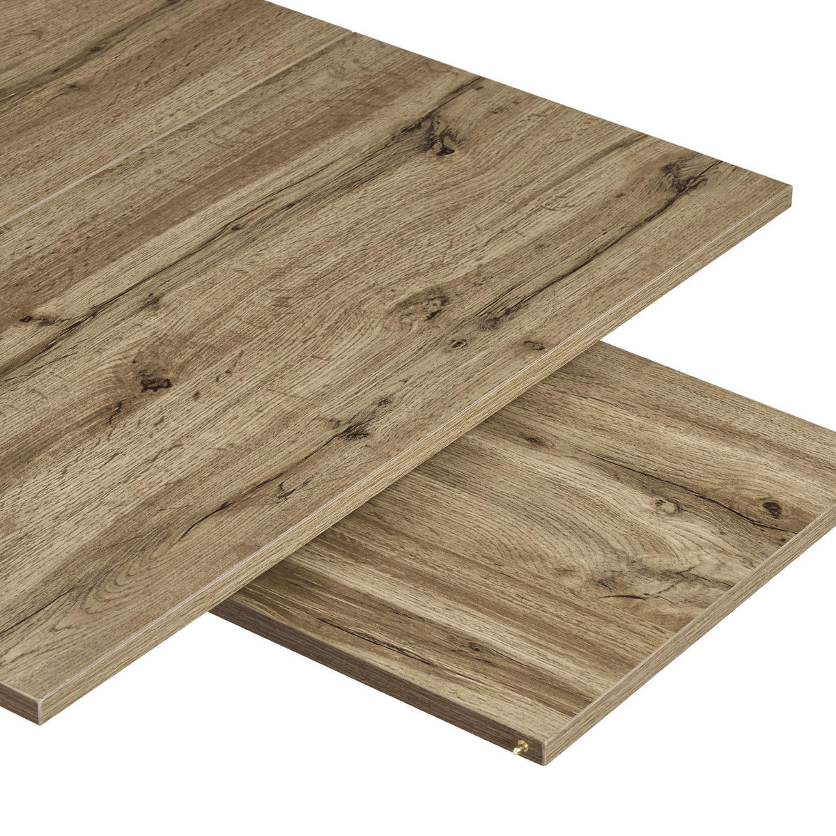 ESSTISCH LIO 120-160/80/76 cm - Weiß/Eiche Artisan, Holzwerkstoff/Metall (120/80/76cm) - B&D Home