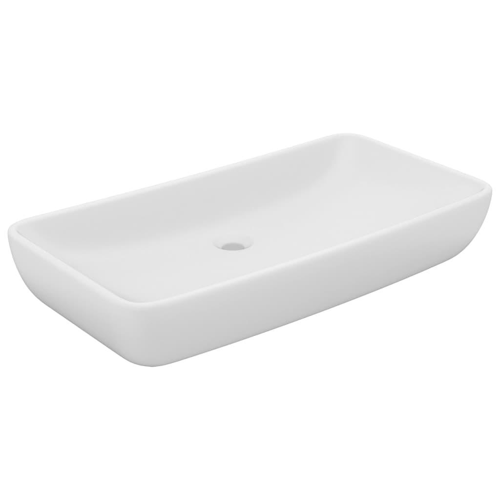 WASCHBECKEN Langley 71/38/13.5 cm - Weiß, Keramik (71/13.5/38cm) - Nettlife