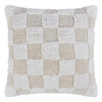KISSEN Checker Style - Creme, Textil (50/50cm) - BUTLERS