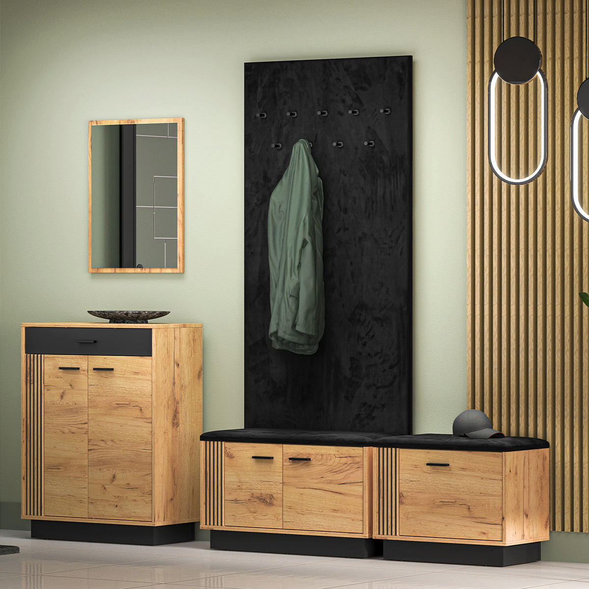 VITRINE Nilo Holz - Braun, Holzwerkstoff (80/49/34cm) - Petits-meubles