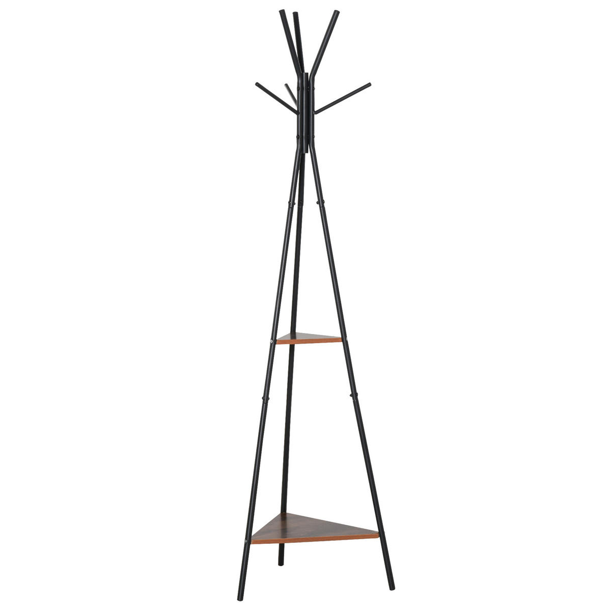 GARDEROBENSTÄNDER Schwarz 1 Stück - Schwarz, Metall (325/182/455cm) - GiPP
