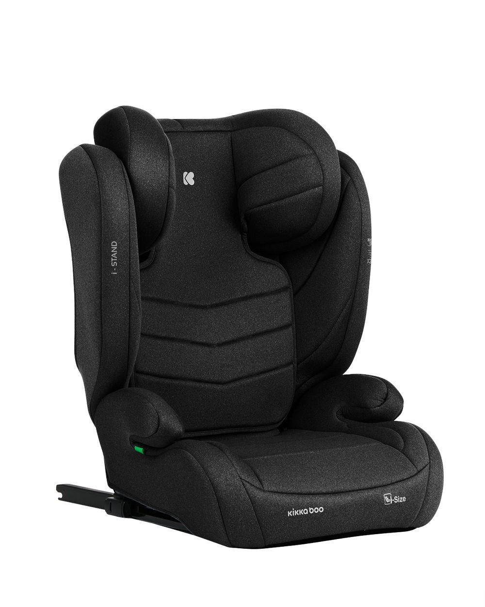 KINDERSITZ i-Stand i-Size schwarz (100 - 150 cm) Gruppe 2/3 verstellbar Isofix - Schwarz, Kunststoff (44/59/45cm) - Kikka boo