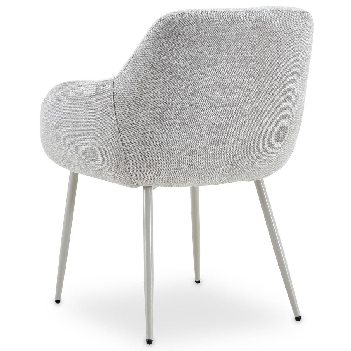 ESSZIMMERSTÜHLE SOMA 2er-Set hellgrau - Hellgrau, Textil (64/83/68cm) - IDIMEX
