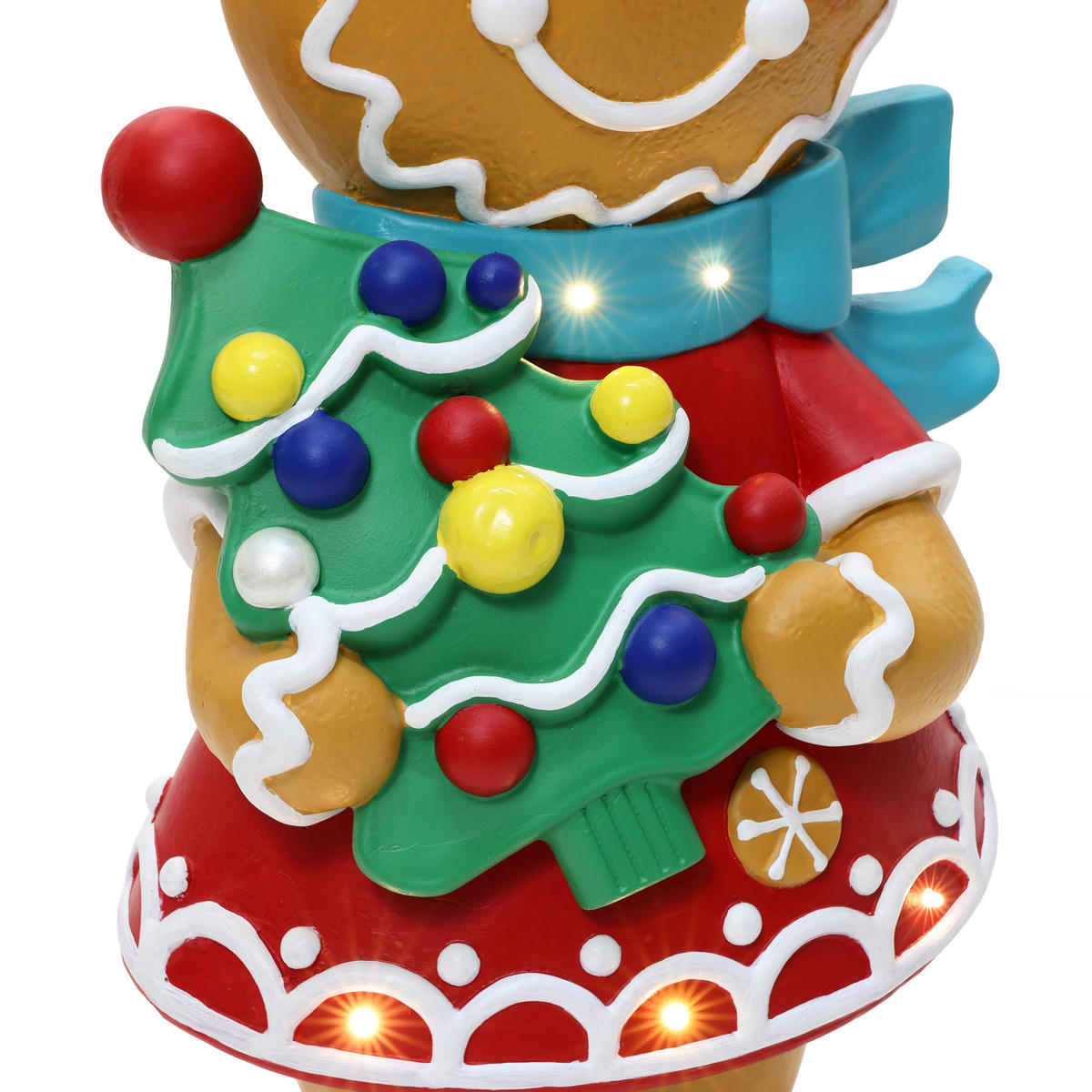 LEBKUCHENMANN Stehfigur 61CM HTHD0368-S - Braun, Stein (23.5/61/28cm) - Hometopia