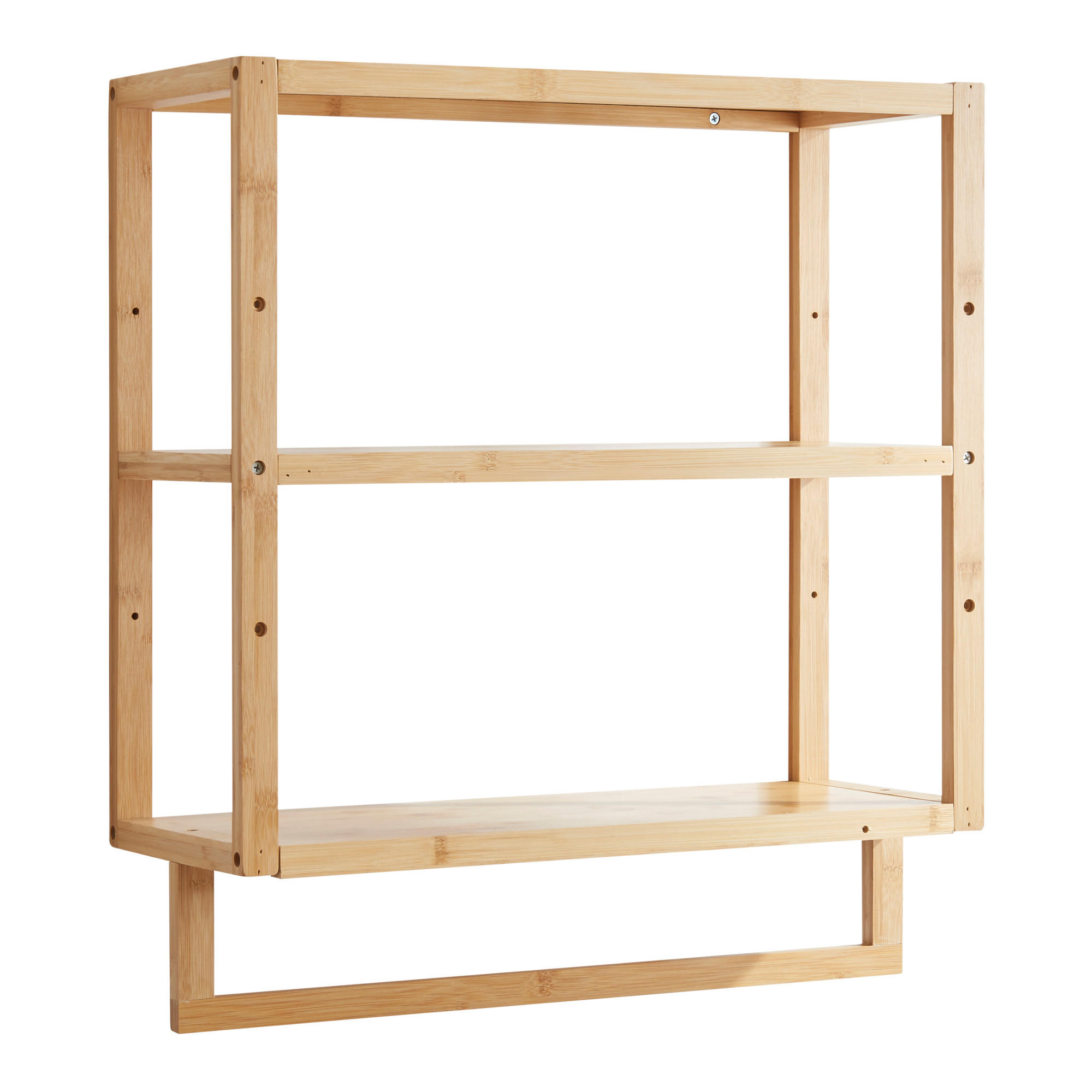 BADEZIMMERREGAL Östra - Naturfarben, Holz (52/58.5/21cm) - [en.casa]