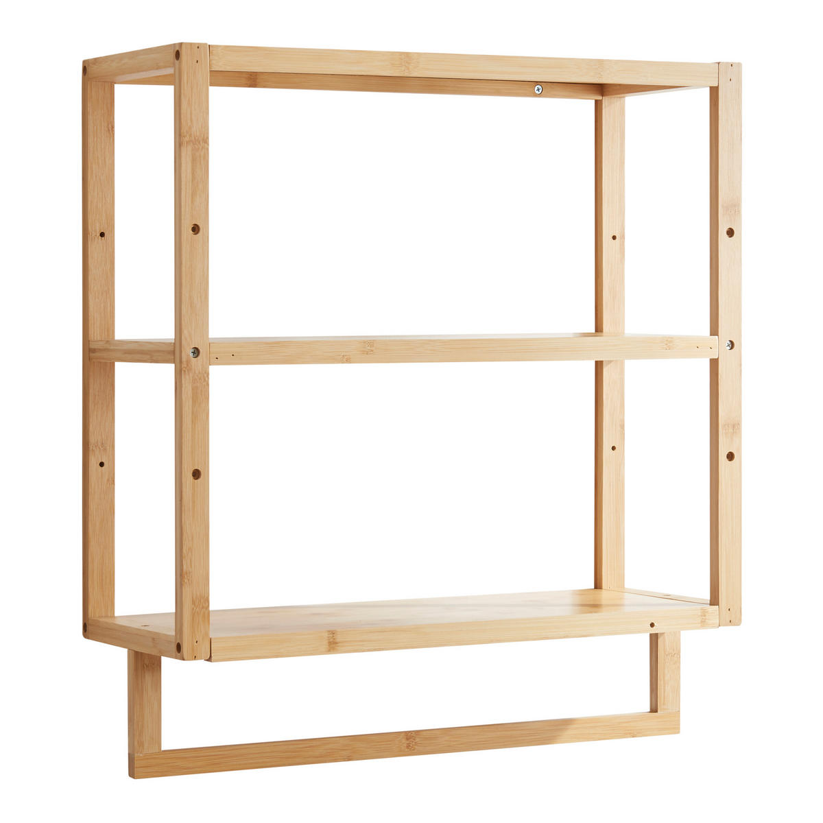 BADEZIMMERREGAL Östra - Naturfarben, Holz (52/58.5/21cm) - [en.casa]