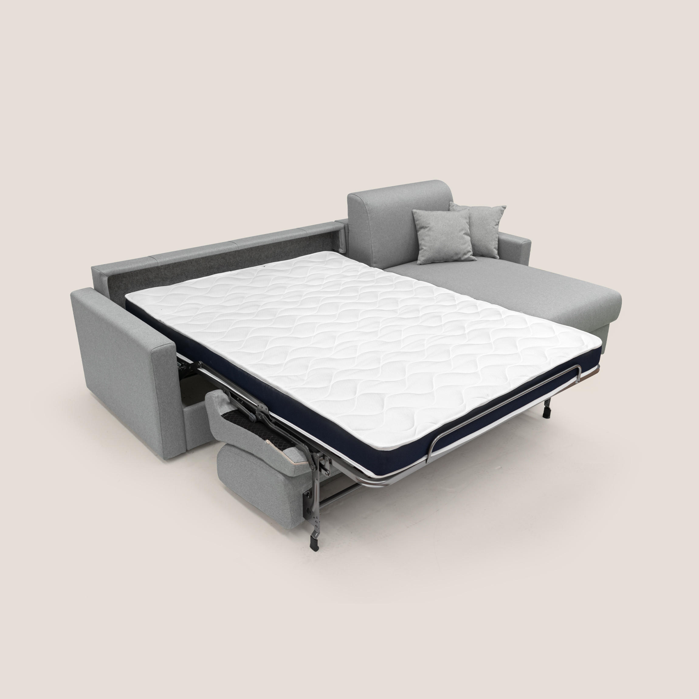 ECKSOFA LINKS Chris - Grau, Textil (268/96cm) - Divani.store
