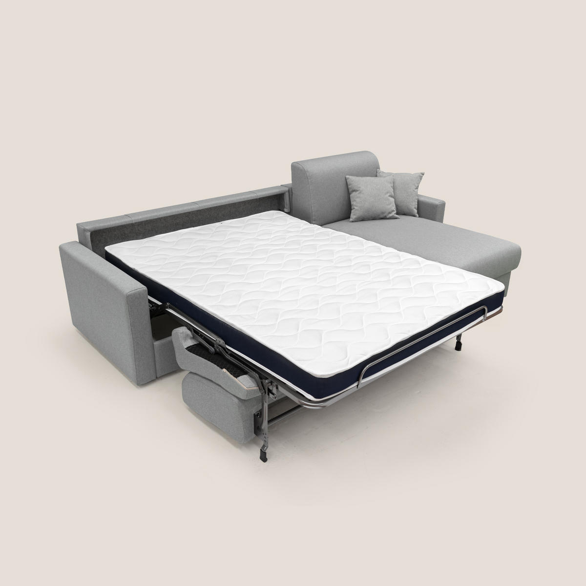 ECKSOFA LINKS Chris - Grau, Textil (248/96cm) - Divani.store