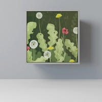 SIDEBOARD DANDELION AMUSE, Grau, 57,5x42x57,5 cm, Ohne Füße - Multicolor/Grau, Holzwerkstoff (57.5/57.5/42cm) - SpaceRebels