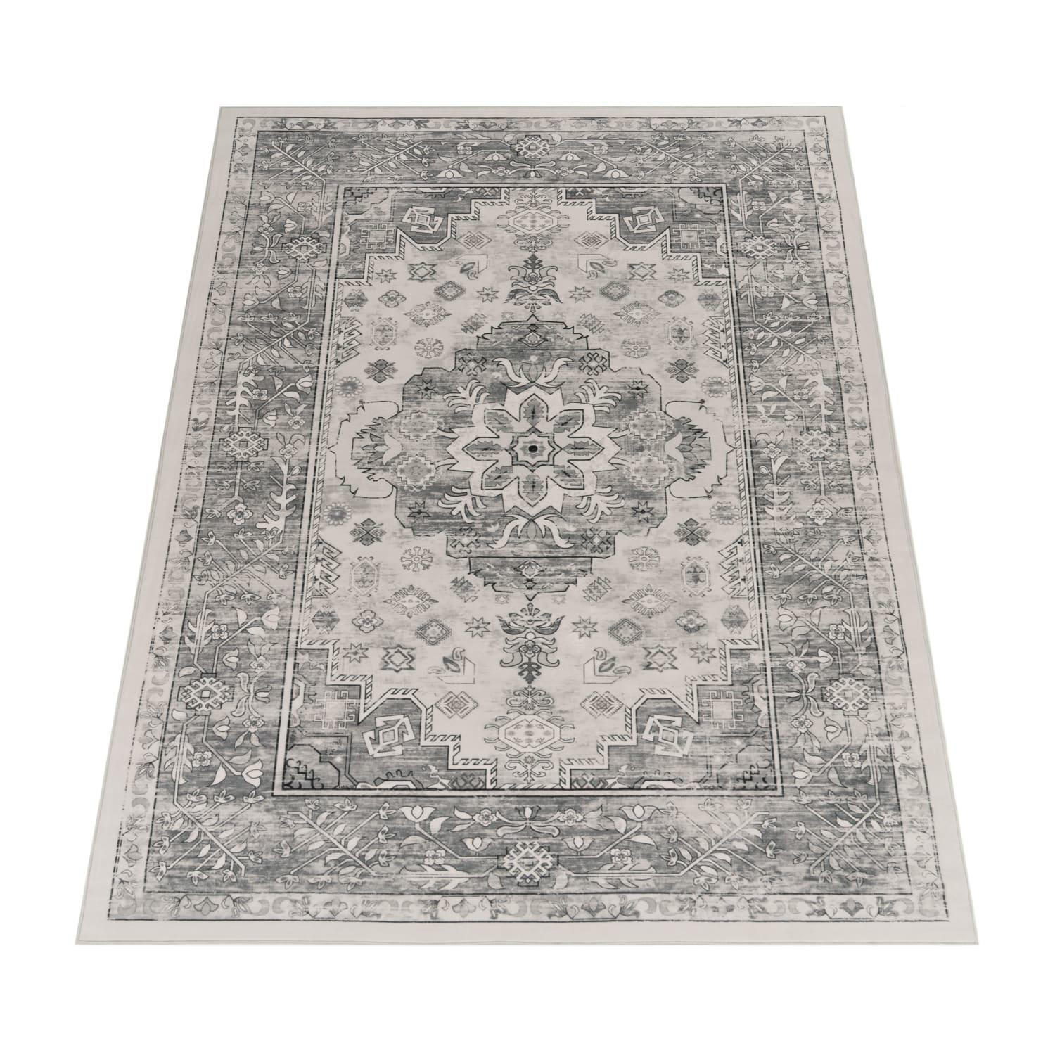 KURZFLOR-TEPPICH SEMER 426 GRAU 240X340 - Grau, Kunststoff (240/340cm) - Paco Home