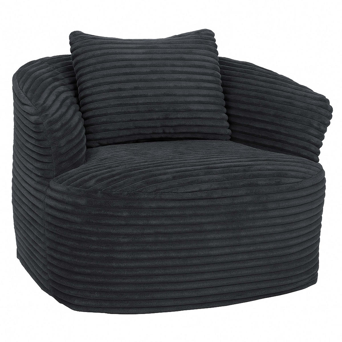 SESSEL Grau - Grau, Textil (100/66/86cm) - MCW