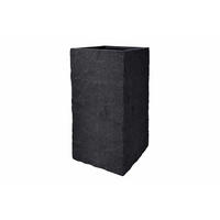 PFLANZKASTEN The Rock 36x72 cm, Steinoptik Anthrazit, Fiberstone - Anthrazit, Kunststoff (36/72/36cm) - dasmöbelwerk