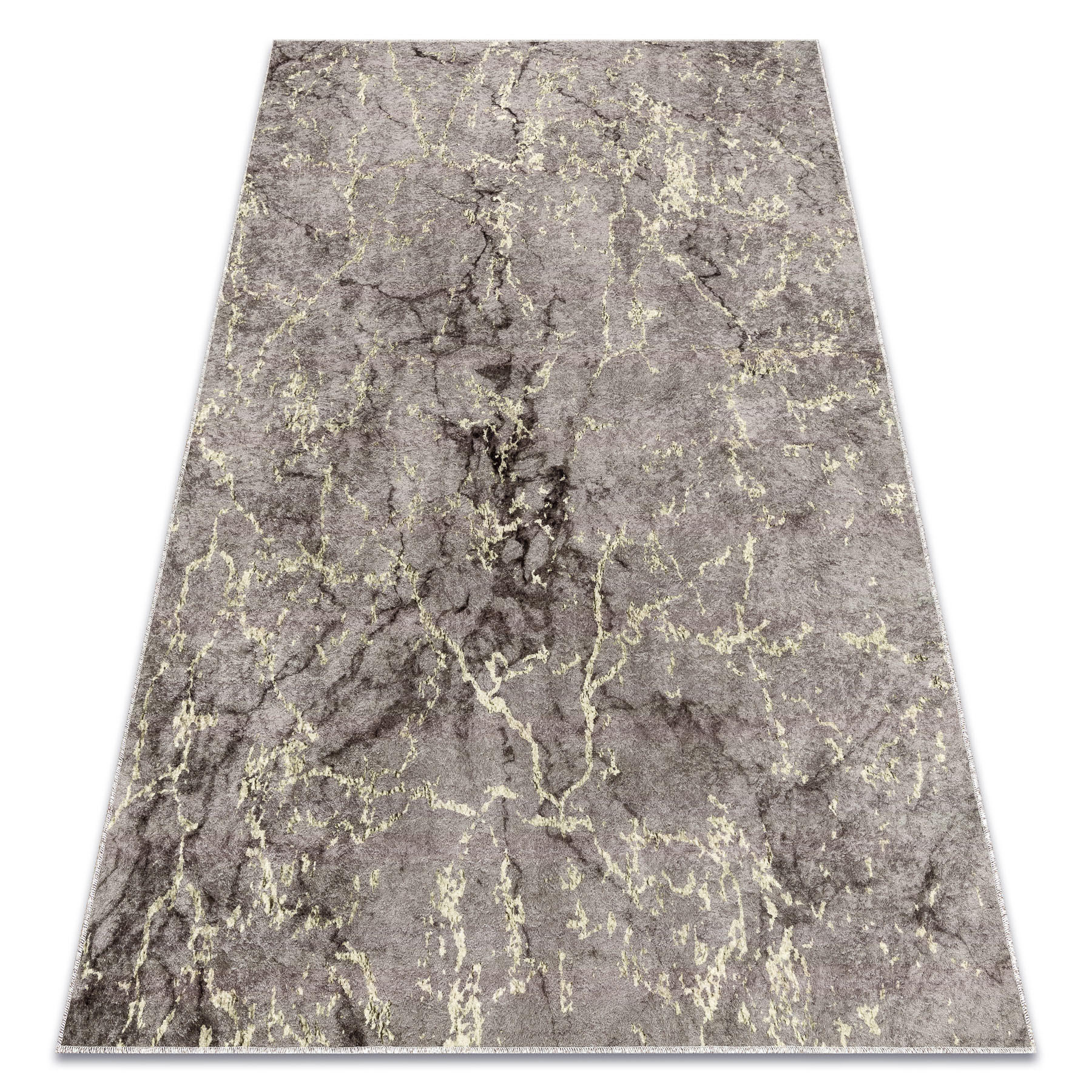 rugsX MIRO 52003.801 mycí kobereček Mramor protiskluz - šedá 140/190 cm