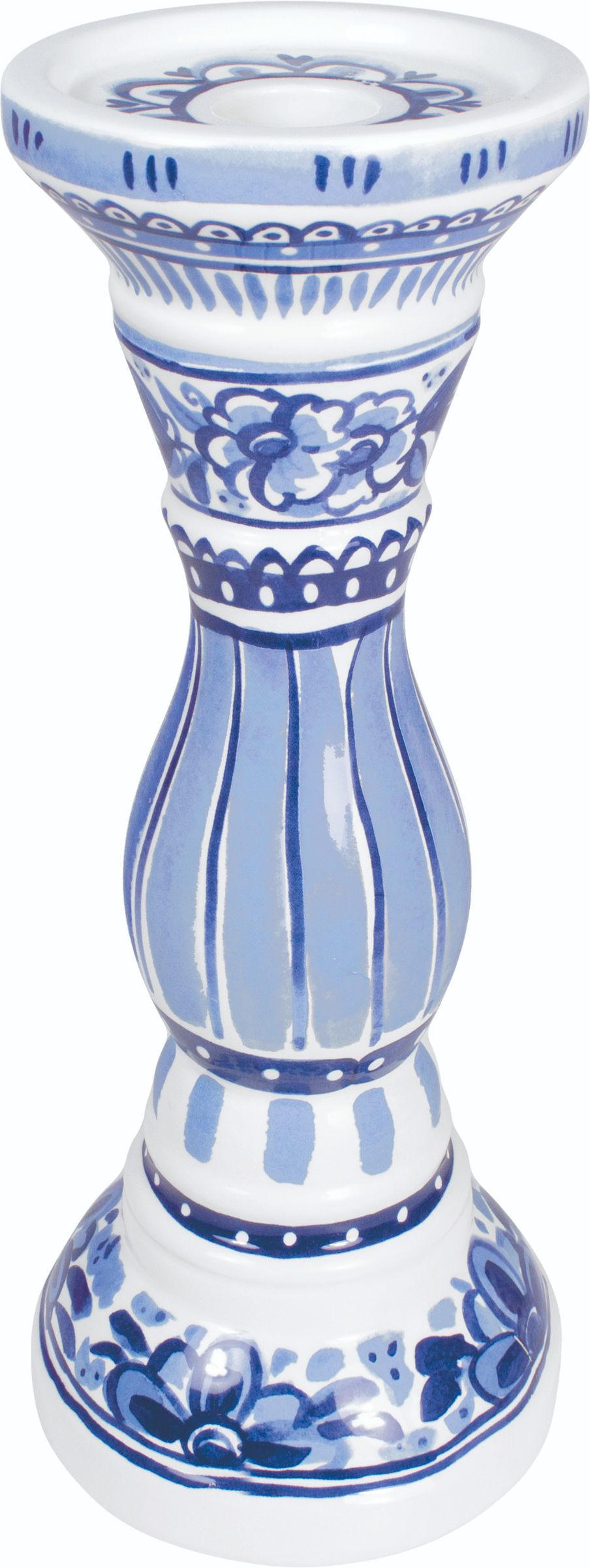 KERZENHALTER Delfts Blond in Blau - 28cm - Multicolor, Keramik (9.9/28/10.2cm) - Blond Amsterdam