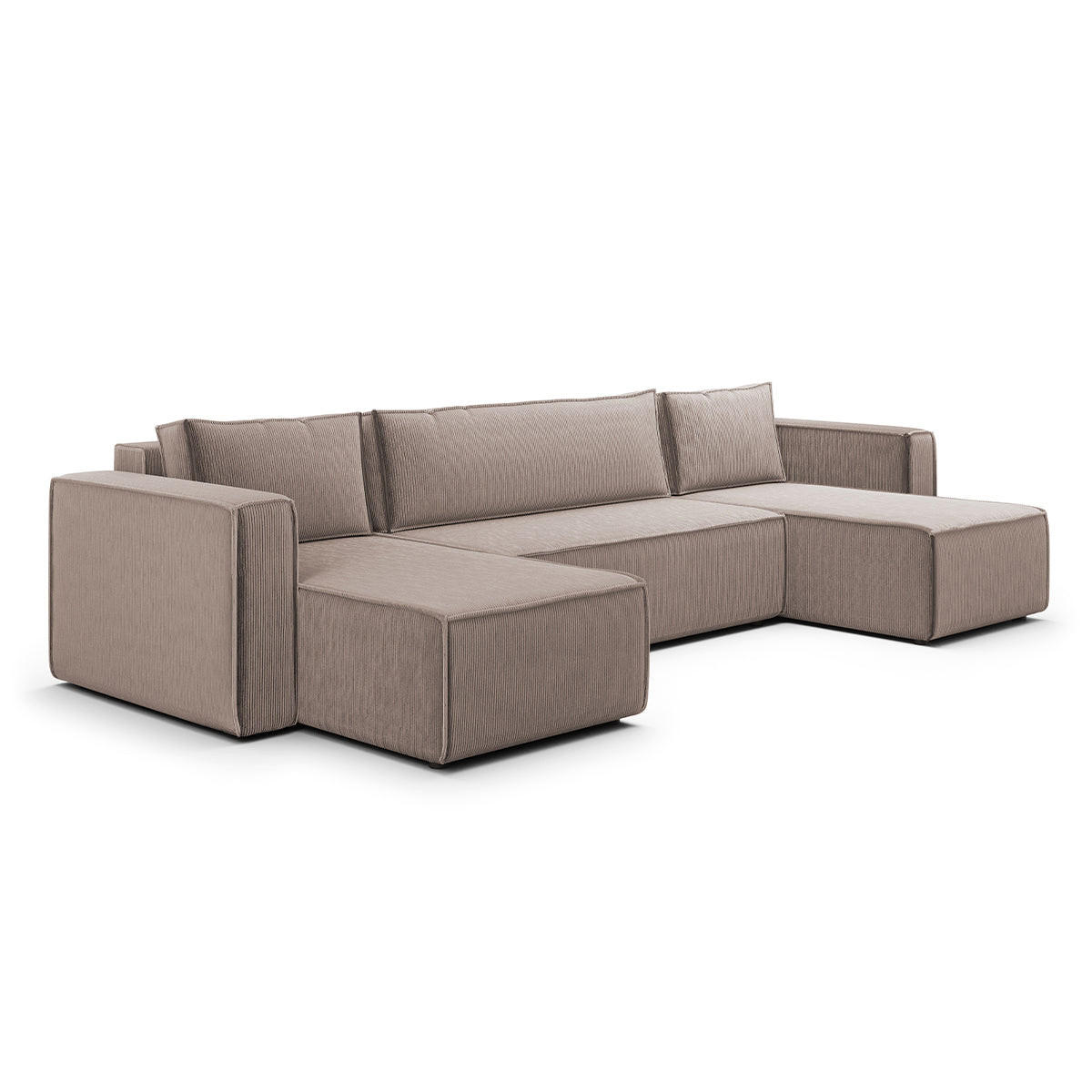 Petits-meubles Panoramasofa Taupe 309x73x145 cm