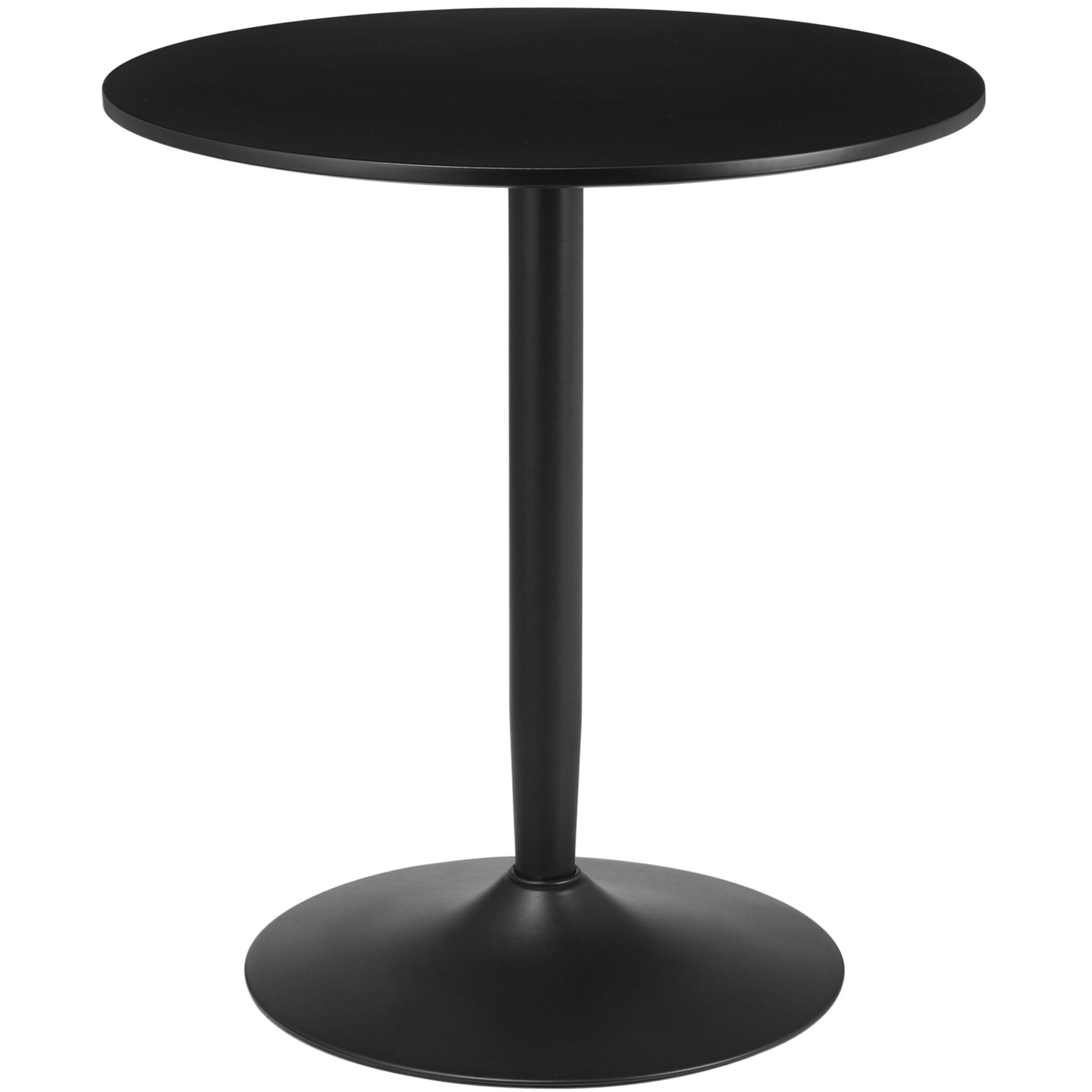 Meubliv Esstisch Schwarz 70x75x70 cm