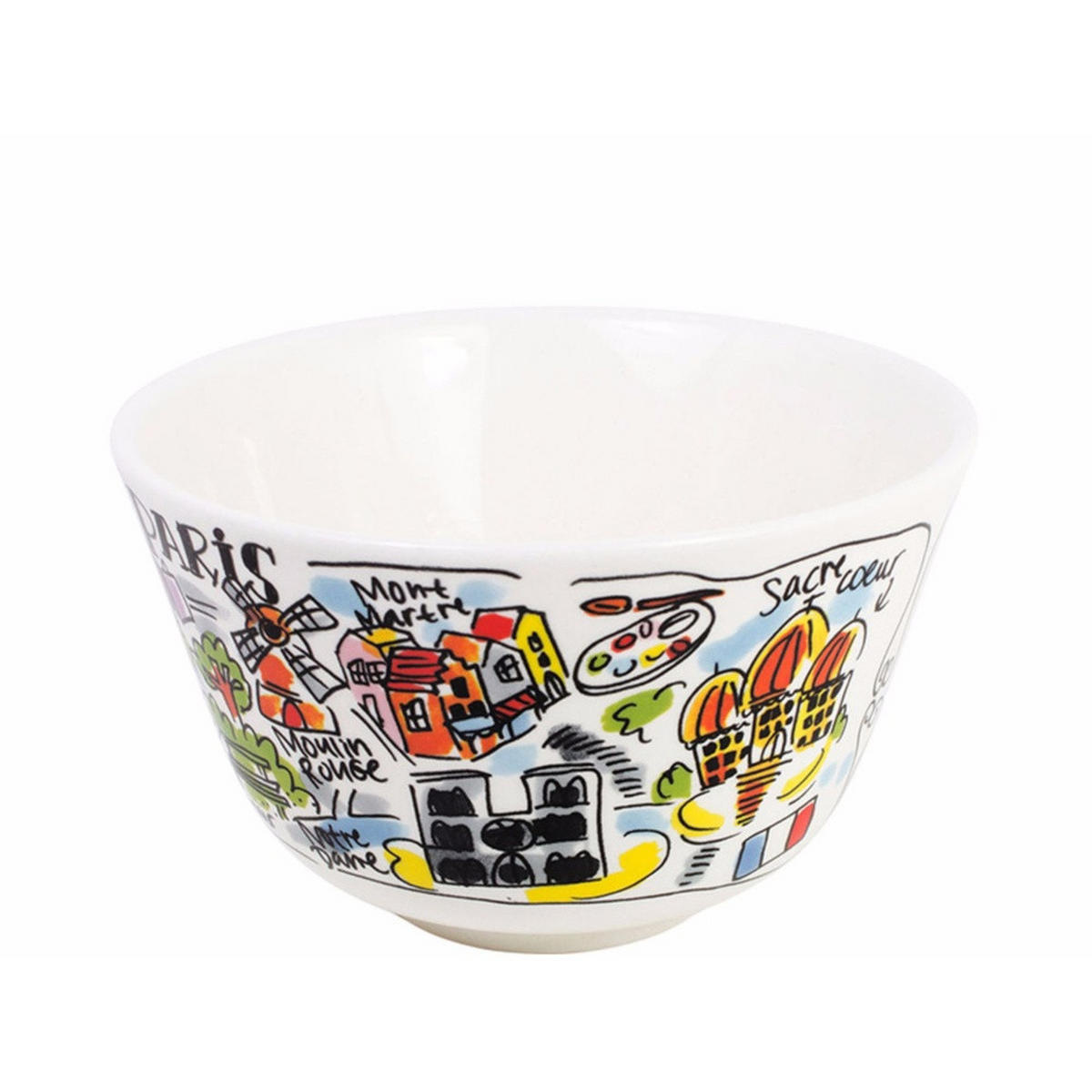 SCHALE Paris in Bunt - 14cm - Multicolor, Keramik (14.3/9/14.3cm) - Blond Amsterdam
