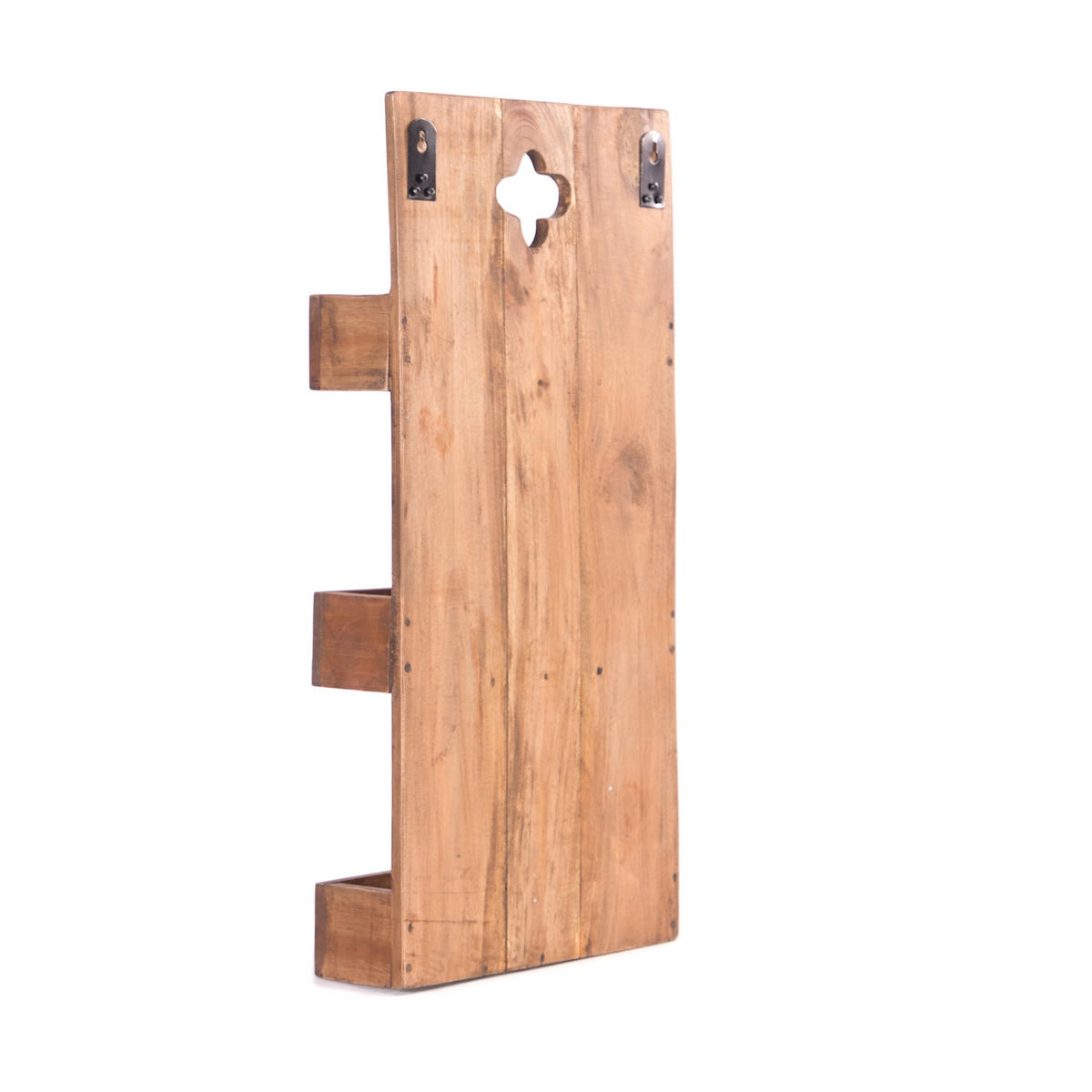 WAND-HÄNGEREGAL Daya 65 Massivholz, 3 Fächer naturfarben - Naturfarben, Holz (30/65/11cm) - DESIGN DELIGHTS