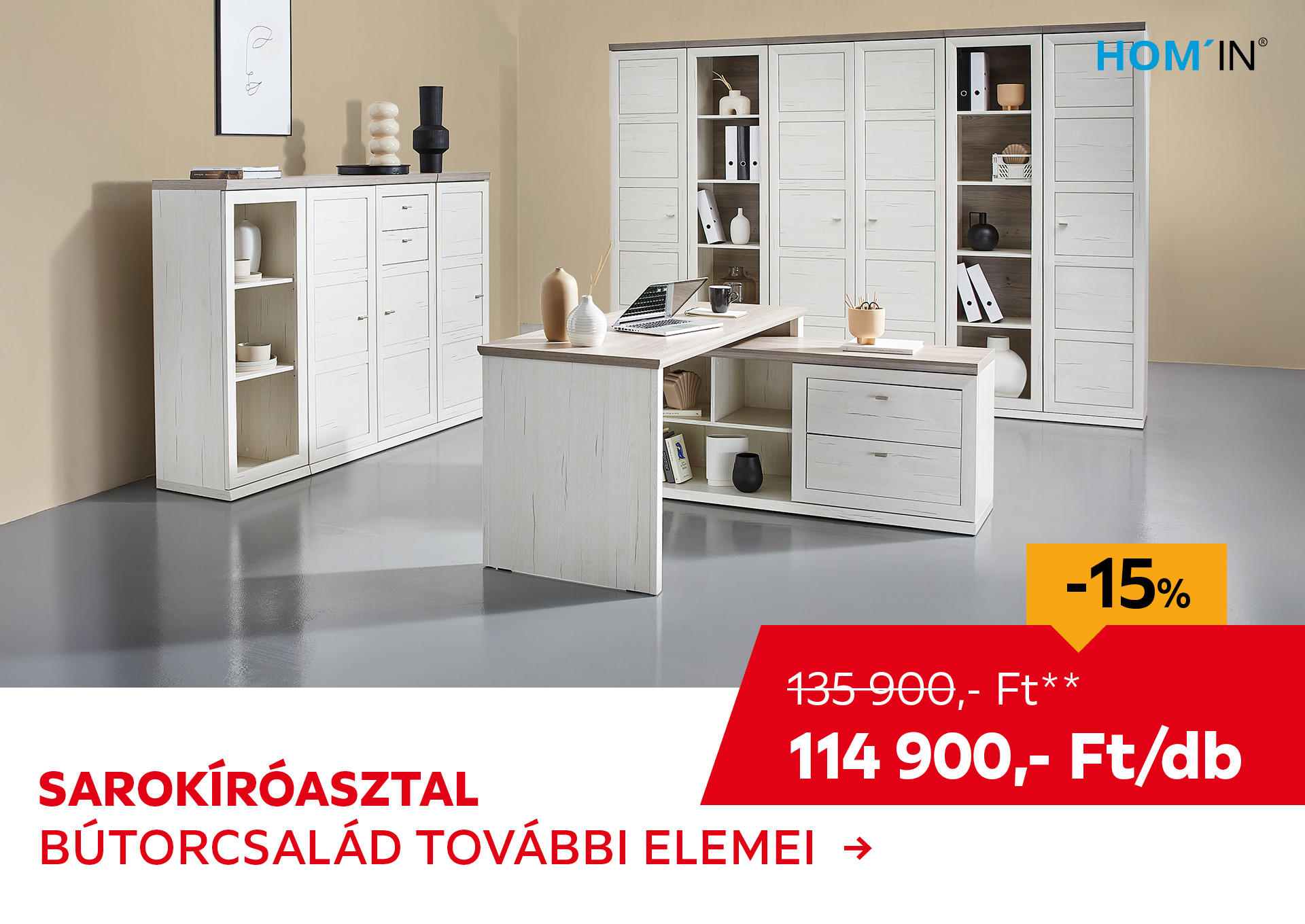 SAROKÍRÓASZTAL Kiemelt termék 135900 Ft.- helyett 114900 Ft.-