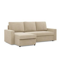ECKSOFA Neo mit gerader Armlehnen beige - Beige, Textil (231/140cm) - SIMKAM Furniture