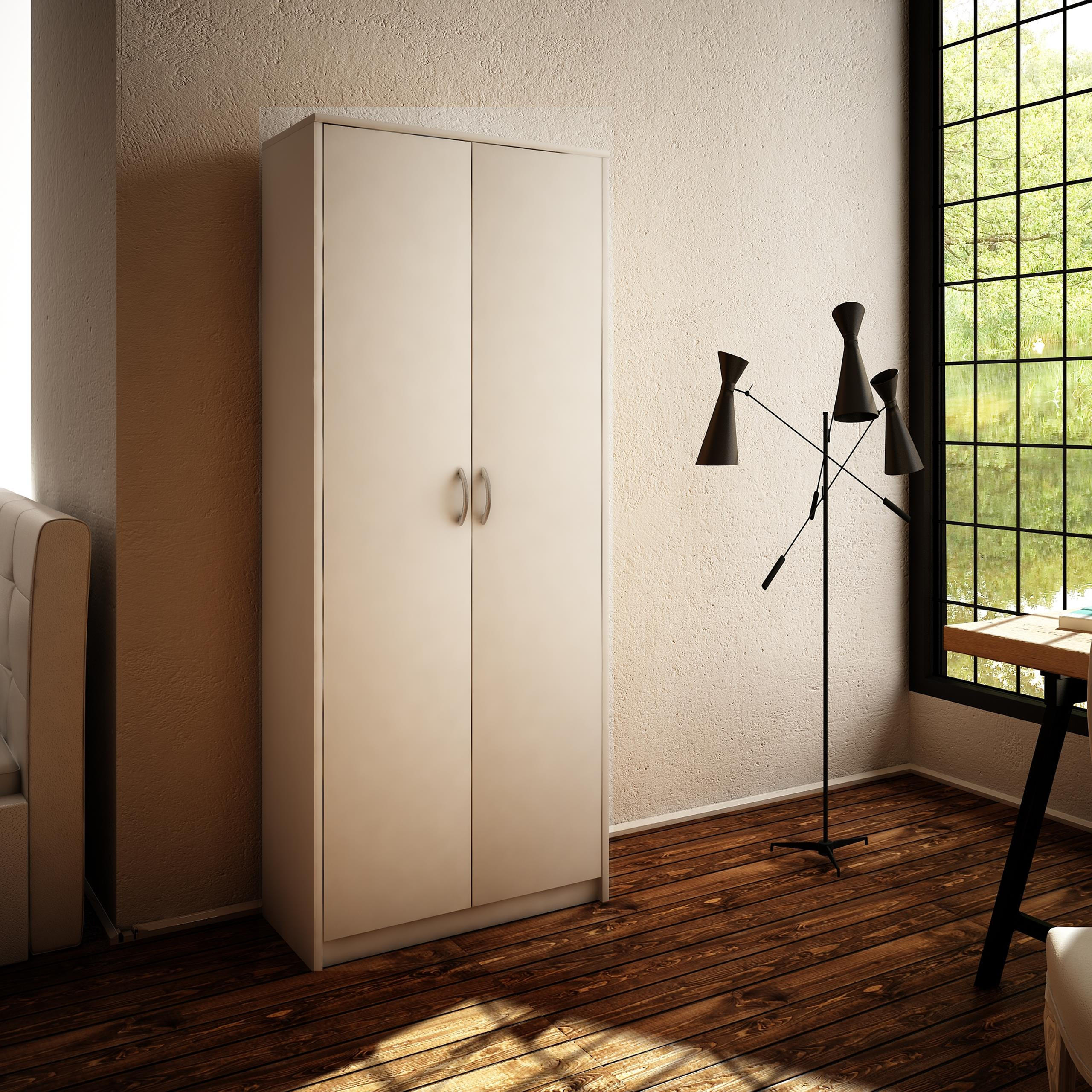 BÜCHERREGAL R4 Weiß 74/35/180 cm - Weiß, Holzwerkstoff (74/180/35cm) - Matkam Möbel