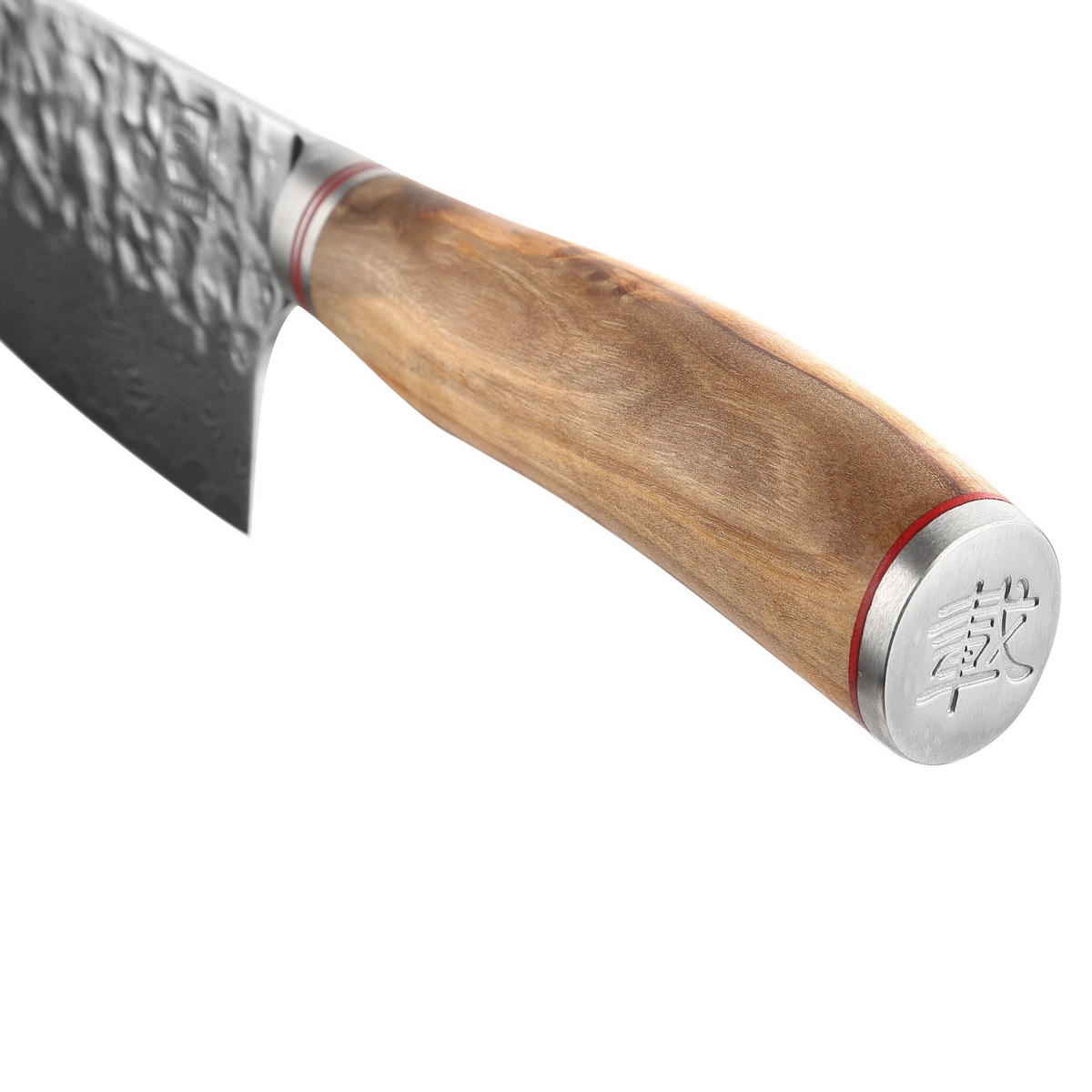 KOCHMESSER 20 cm - Braun, Holz/Metall (35cm) - Zayiko
