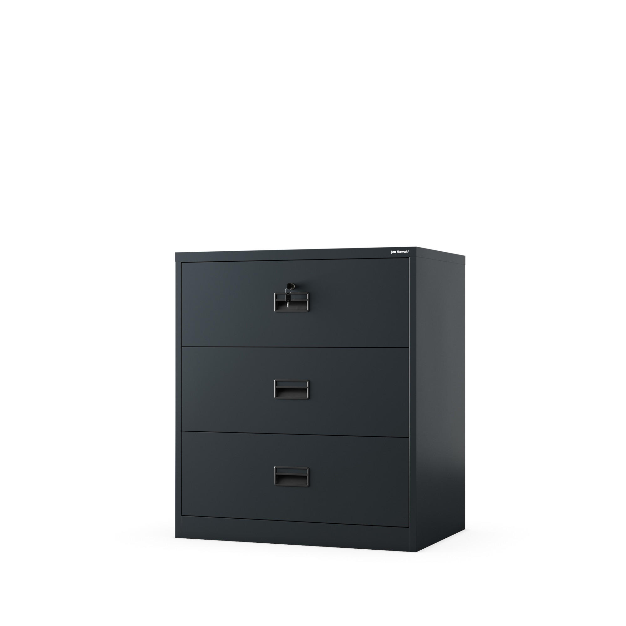 Jan Nowak Aktenschrank Anthrazit 90x102x60 cm