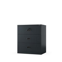 AKTENSCHRANK SARA XL V3 102x90x60 cm - Anthrazit, Metall (90/102/60cm) - Jan Nowak