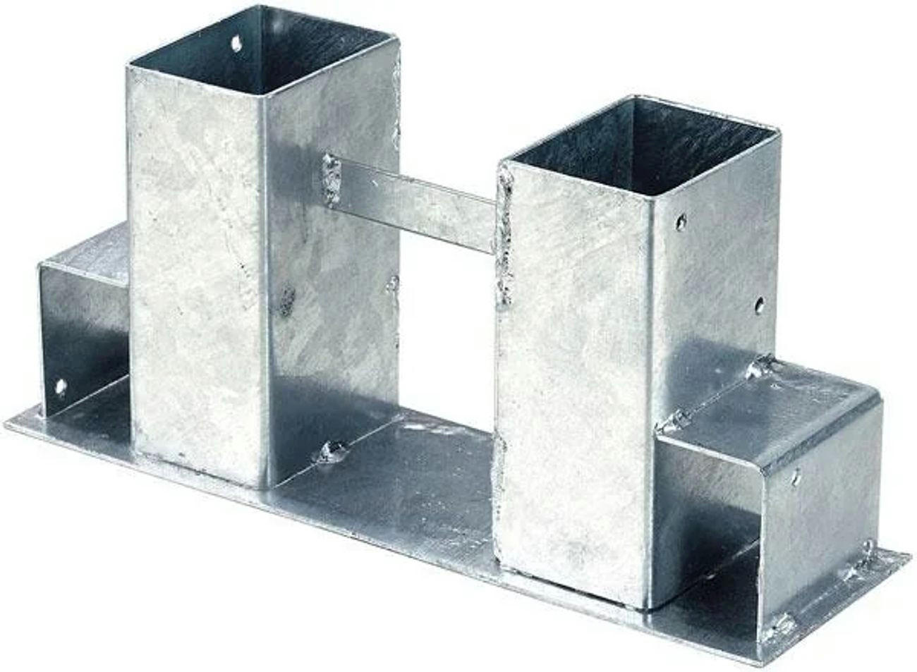 KAMINHOLZREGAL, feuerverzinkt, für Außenbereich - Silberfarben, Metall (10/15.3/32.8cm) - Westfalia