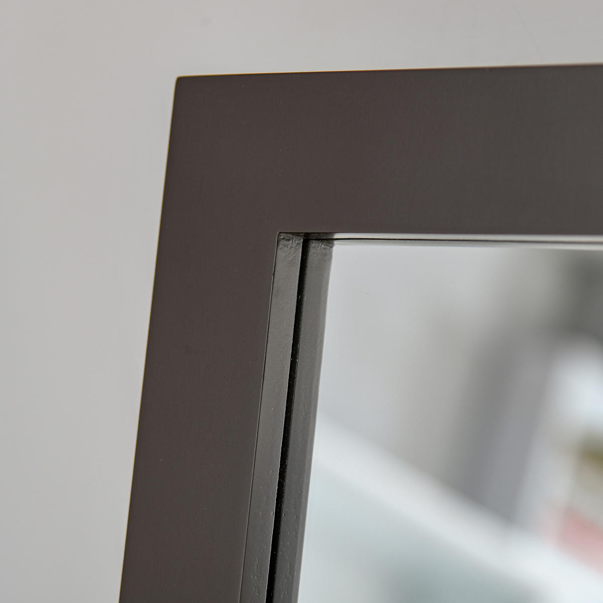 STANDSPIEGEL Erhöhte Füße Ganzkörperspiegel Schminkspiegel Pflegeleicht MDF - Braun, Glas (46/148/47cm) - HOMCOM