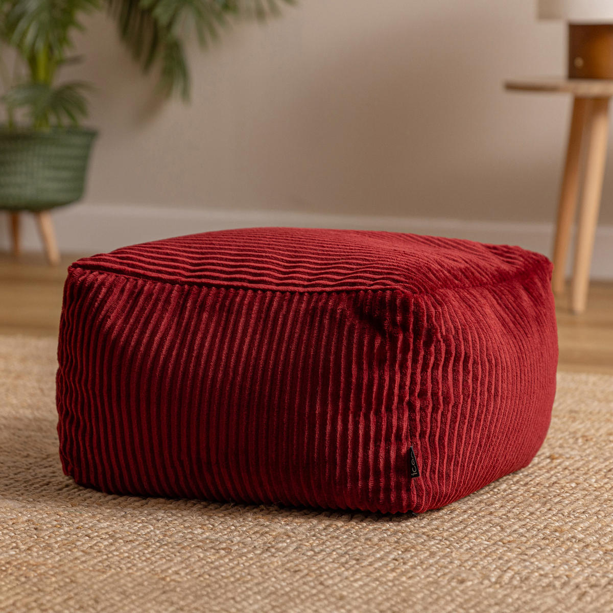 SITZPOUF Amara - Bordeaux, Textil (42/24/42cm) - icon