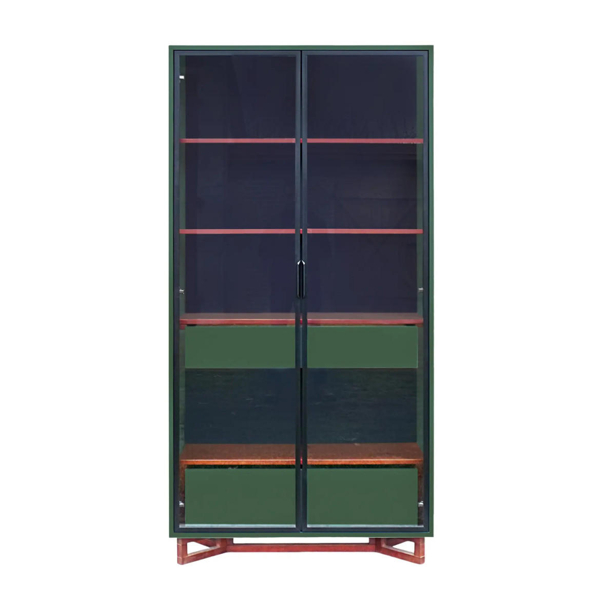 Rawood Furniture Vitrine Eiche 100x200x45 cm