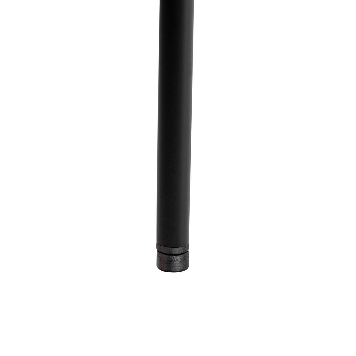 JÍDELNÍ ŽIDLE sada 2 ks Sametová látka Šedá Covelo - šedá, kov/textil (46/83/53cm) - Beliani